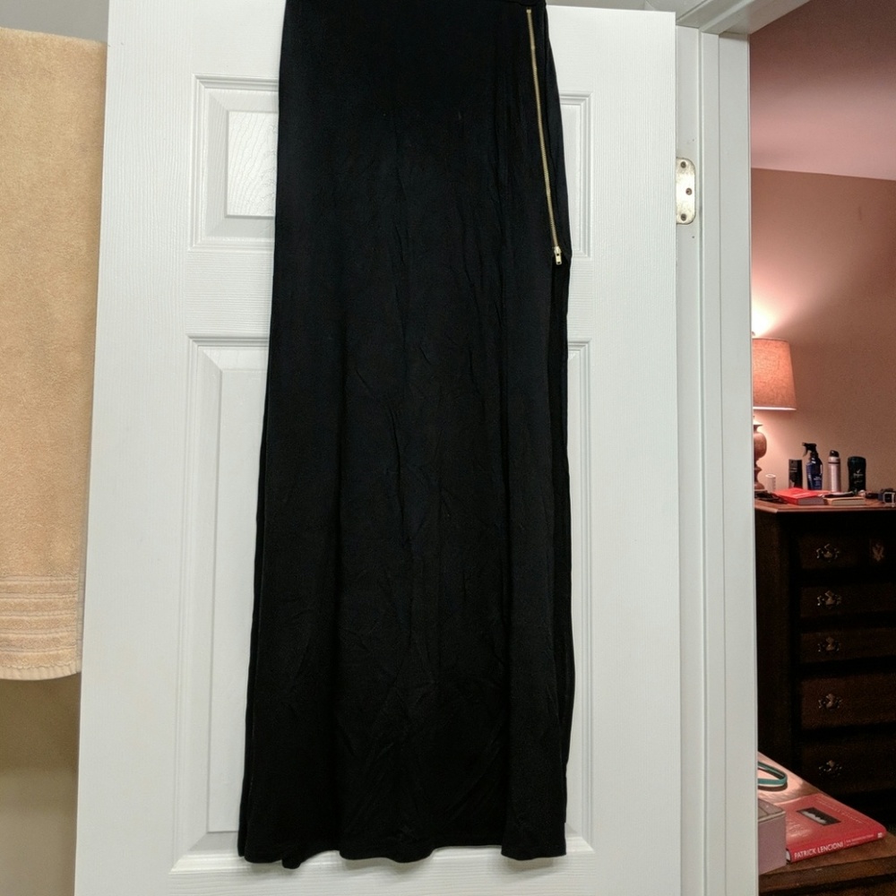 Black maxi skirt